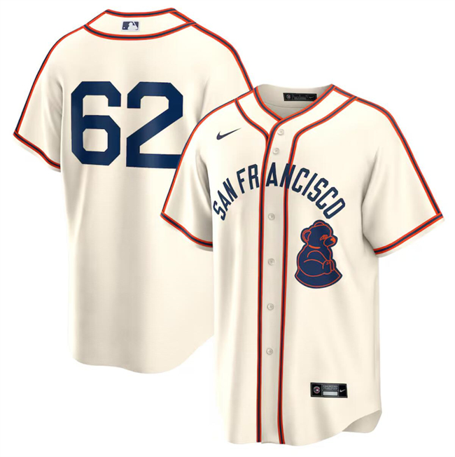 Men's San Francisco Giants Active Player Custom Cream 2024 Rickwood Classic Stitched Baseball Jersey